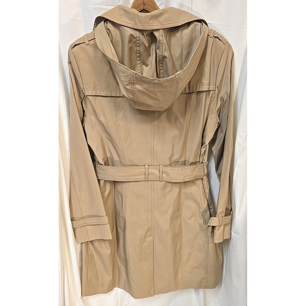 Cole Haan Women's Insulated Trench Coat L Quiet Luxury Old Money - Picture 7 of 9